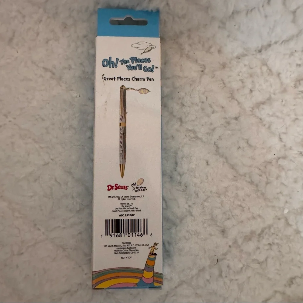 Dr. Seuss Oh! The Places You’ll Go Charm Pen Rainbow NIB Teacher Gift